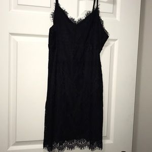 Black lace dress